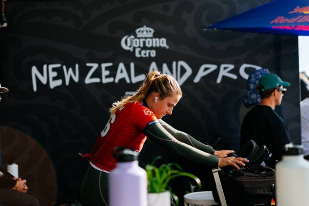 SURFING NEW ZEALAND PRO, A supplied image of Molly Picklum of Australia prior to surfing in Heat 5 of Round Two during the World Surf League New Zealand Pro surfing competition in Raglan, New Zealand, Sunday, May 17, 2026. (PR Image Supplied by World Surf League, Ed Sloane) NO ARCHIVING, EDITORIAL USE ONLY, AAP PROVIDES ACCESS TO THIS HANDOUT IMAGE TO BE USED SOLELY FOR THE PURPOSE FOR WHICH THE IMAGE WAS PROVIDED - FOR REPORTING ON THE EVENTS OR FACTS DEPICTED IN THE IMAGE NO ARCHIVING, EDITORIAL USE ONLY RAGLAN NEW ZEALAND  Copyright: xEDxSLOANEx 20260517185605219731