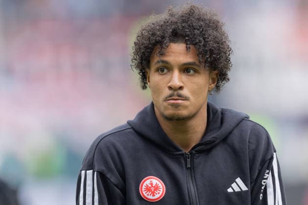 Eintracht Frankfurt - VfB Stuttgart, 1. FBL Jean-Matteo Bahoya (Eintracht Frankfurt, 19). Bundesligaspiel zwischen Eintracht Frankfurt und dem VfB Stuttgart am 16. Mai 2026 im Deutsche Bank Park in Frankfurt am Main., Frankfurt am Main Hessen Deutschland Deutsche Bank Park