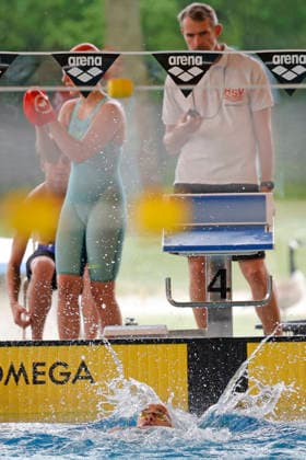 16.05.2026 Schwimmsport 61. Internationales Schwimmfest Nordbad DSW Darmstadt hier WK112 A-Finale 200m Rücken Yannik Nowak 2008 SG Rhein-Mosel Darmstadt Hessen Deutschland