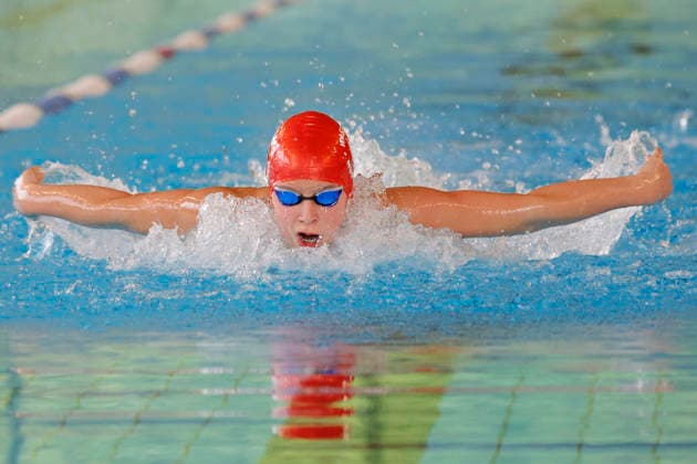 16.05.2026 Schwimmsport 61. Internationales Schwimmfest Nordbad DSW Darmstadt hier WK313 B-Finale 100m Schmetterling Magdalena Bär 2012 SC Wfr. München Darmstadt Hessen Deutschland