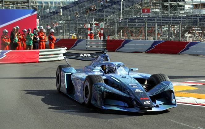 XI GP FORMULE E MONACO PHOTOPQR NICE MATIN Jean François Ottonello ; Monaco ; 17 05 2026 ; 11e Grand Prix Formule E de Monaco - Tours de piste de la Formule E generation 4 pilotee par David Coulthard Monaco France  Copyright: xPHOTOPQR NICExMATIN MAXPPPxJeanxFrançoisxOttonellox 20260517NIM8263 20260517NIM8263