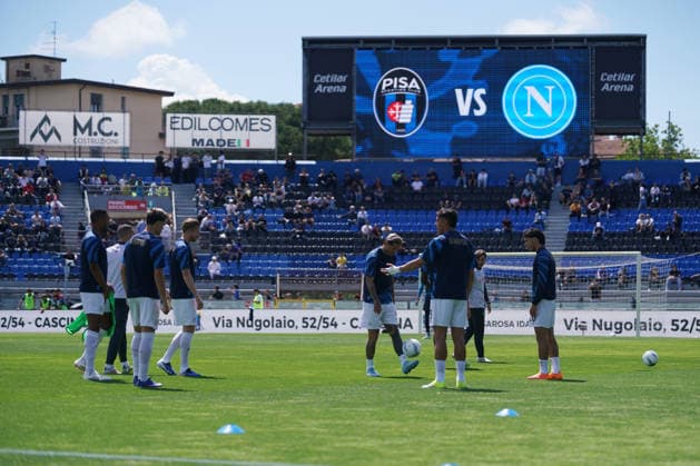 Napoli s Kevin De Bruyne....During the Serie A soccer match between Pisa and Napoli at the Cetilar Arena Romeo Anconetani Stadium in Pisa; Center West Italy;sunday May 17 2026 ; Soccer  Copyright: x AlessandroxLaxRoccax