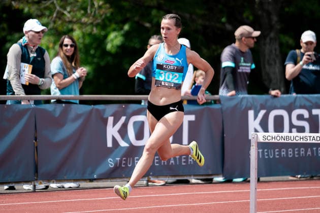 Sabrina Heil (VfL Sindelfingen, 300m Huerden Frauen, 302), GER, Leichtathletik, Athletics, Internationales KOST Laeufermeeting, Pliezhausen, 17.05.2026, GER, Leichtathletik, Athletics, Internationales KOST Laeufermeeting, Pliezhausen, 17.05.2026 Pliezhausen Copyright: xStefanxMayerx EP_SMR