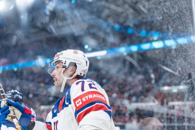 17 05 2026, Zurich, Swiss Life Arena, Ice hockey, Eishockey World Championships: Great Britain - USA, 72 Justin Faulk (United States) Zurich Swiss Life Arena Zurich Switzerland Copyright: xJustPictures.ch StefanxEmchx jp-de-StEm-DSC0008020260517