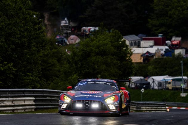 17.05.2026, xrarjax, Motorsport VLN Langstreckenmeisterschaft , 24-Stunden-Rennen Nürburgring v.l. Mercedes-AMG Team Verstappen Racing Max Verstappen Lucas Auer Jules Gounon Daniel Juncadella Swalmen (NED) Kufstein (AUT) Anyos (AND) Barcelona (ESP) SP 9 PRO (IGTC) Mercedes-AMG GT3 (DFL DFB REGULATIONS PROHIBIT ANY USE OF PHOTOGRAPHS as IMAGE SEQUENCES and or QUASI-VIDEO) Nürburg