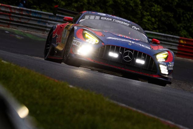 17.05.2026, xrarjax, Motorsport VLN Langstreckenmeisterschaft , 24-Stunden-Rennen Nürburgring v.l. Mercedes-AMG Team Verstappen Racing Max Verstappen Lucas Auer Jules Gounon Daniel Juncadella Swalmen (NED) Kufstein (AUT) Anyos (AND) Barcelona (ESP) SP 9 PRO (IGTC) Mercedes-AMG GT3 (DFL DFB REGULATIONS PROHIBIT ANY USE OF PHOTOGRAPHS as IMAGE SEQUENCES and or QUASI-VIDEO) Nürburg