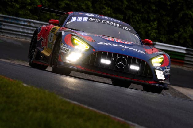 17.05.2026, xrarjax, Motorsport VLN Langstreckenmeisterschaft , 24-Stunden-Rennen Nürburgring v.l. Mercedes-AMG Team Verstappen Racing Max Verstappen Lucas Auer Jules Gounon Daniel Juncadella Swalmen (NED) Kufstein (AUT) Anyos (AND) Barcelona (ESP) SP 9 PRO (IGTC) Mercedes-AMG GT3 (DFL DFB REGULATIONS PROHIBIT ANY USE OF PHOTOGRAPHS as IMAGE SEQUENCES and or QUASI-VIDEO) Nürburg