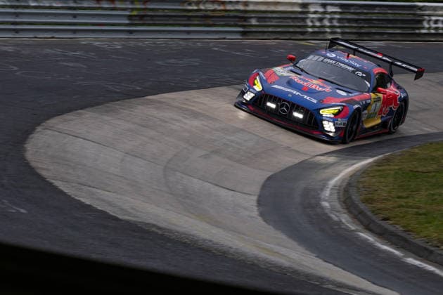 17.05.2026, xrarjax, Motorsport VLN Langstreckenmeisterschaft , 24-Stunden-Rennen Nürburgring v.l. Mercedes-AMG Team Verstappen Racing Max Verstappen Lucas Auer Jules Gounon Daniel Juncadella Swalmen (NED) Kufstein (AUT) Anyos (AND) Barcelona (ESP) SP 9 PRO (IGTC) Mercedes-AMG GT3 (DFL DFB REGULATIONS PROHIBIT ANY USE OF PHOTOGRAPHS as IMAGE SEQUENCES and or QUASI-VIDEO) Nürburg