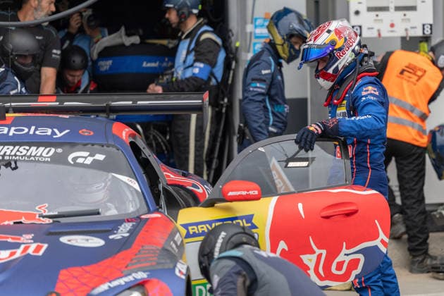 17.05.2026, xrarjax, Motorsport VLN Langstreckenmeisterschaft , 24-Stunden-Rennen Nürburgring v.l. Mercedes-AMG Team Verstappen Racing Max Verstappen Lucas Auer Jules Gounon Daniel Juncadella Swalmen (NED) Kufstein (AUT) Anyos (AND) Barcelona (ESP) SP 9 PRO (IGTC) Mercedes-AMG GT3 (DFL DFB REGULATIONS PROHIBIT ANY USE OF PHOTOGRAPHS as IMAGE SEQUENCES and or QUASI-VIDEO) Nürburg