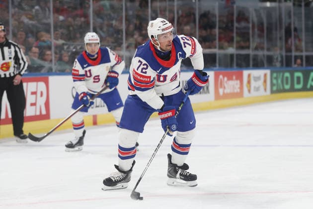 17.05.2026 Swiss Life Arena Zuerich , SCHWEIZ, Eishockey Herren IIHF World Championship, WM, Weltmeisterschaft Zurich 2026 Gruppe A USA - GBR Justin Faulk (USA)