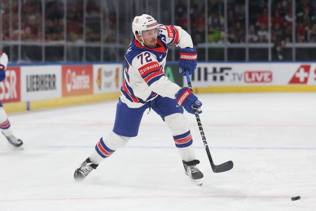 17.05.2026 Swiss Life Arena Zuerich , SCHWEIZ, Eishockey Herren IIHF World Championship, WM, Weltmeisterschaft Zurich 2026 Gruppe A USA - GBR Justin Faulk (USA)