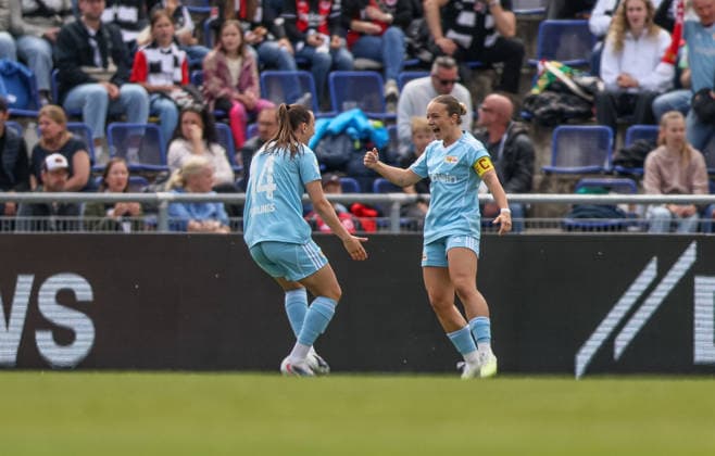 GER, Frankfurt, Eintracht Frankfurt vs Union Berlin, Google Pixel Bundesliga, Fussball, DFB, Spielzeit 2025 2026, Stadion am Brentanobad, 26. Spieltag im Bild: Lisa Heiseler (Union Berlin 7), Tor, Jubel und Freude, Emotionen DFB DFL REGULATIONS PROHIBIT ANY USE OF PHOTOGRAPHS AS IMAGE SEQUENCES AND OR QUASI-VIDEO, 17.05.2026 Copyright: HMBxMedia HendrikxHamelau