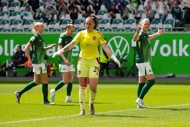 17.05.2026, xgrfx, Fussball Google Pixel Frauen-Bundesliga, VfL Wolfsburg - 1.FC Nürnberg v.l. Tor, Alexandra Popp zum 1:0 (VfL Wolfsburg) (DFL DFB REGULATIONS PROHIBIT ANY USE OF PHOTOGRAPHS as IMAGE SEQUENCES and or QUASI-VIDEO) Wolfsburg