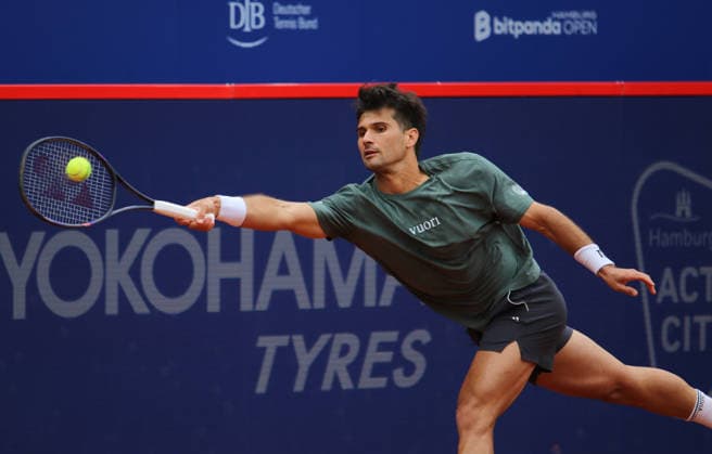 Bitpanda Hamburg Open, ATP, Tennis Herren 500, 2. Runde in der Qualifikation: Marcos Giron (USA).