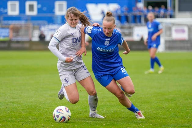 17.05.2026, Hänsch-Arena, Meppen, GER, Fußball, 2. Bundesliga, Frauen: SV Meppen vs VfL Bochum, Lilly Bartke (SV Meppen 24) DFL REGULATIONS PROHIBIT ANY USE OF PHOTOGRAPHS AS IMAGE SEQUENCES AND OR QUASI-VIDEO. Meppen Niedersachsen Deutschland Hänsch-Arena