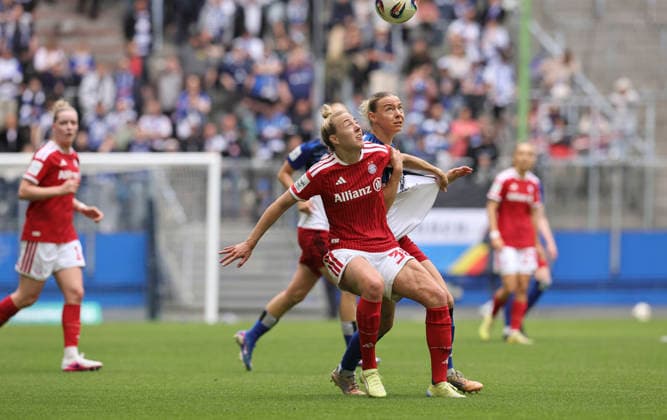 Foto : - Fussball Pixel Bundesliga der Frauen 26. Spieltag am So. 17.05.2026 Hamburger SV - FC Bayern München