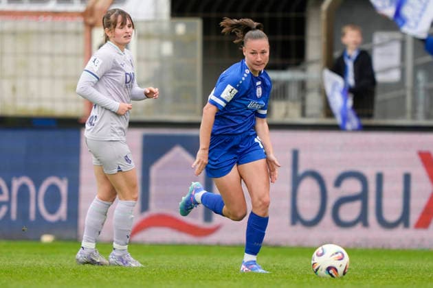17.05.2026, Hänsch-Arena, Meppen, GER, Fußball, 2. Bundesliga, Frauen: SV Meppen vs VfL Bochum, Lana Hubbeling (SV Meppen 18) DFL REGULATIONS PROHIBIT ANY USE OF PHOTOGRAPHS AS IMAGE SEQUENCES AND OR QUASI-VIDEO. Meppen Niedersachsen Deutschland Hänsch-Arena