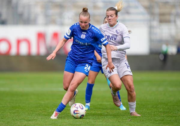17.05.2026, Hänsch-Arena, Meppen, GER, Fußball, 2. Bundesliga, Frauen: SV Meppen vs VfL Bochum, Lilly Bartke (SV Meppen 24) DFL REGULATIONS PROHIBIT ANY USE OF PHOTOGRAPHS AS IMAGE SEQUENCES AND OR QUASI-VIDEO. Meppen Niedersachsen Deutschland Hänsch-Arena