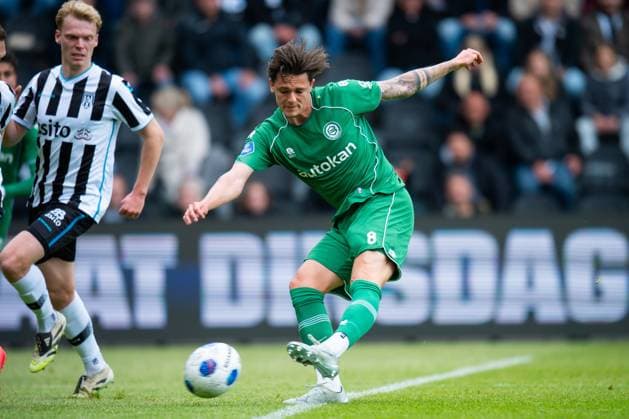 ALMELO , 17 05-2026 , Stadium Asito , season 2025 2026 , Dutch Eredivisie football , match between Heracles Almelo and FC Groningen , picture shows FC Groningen player Tika de Jonge Heracles - Groningen  x203758663x Copyright: