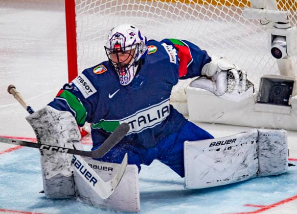 May 17, 2026, Lausanne, Friborg, Switzerland: Lausanne Switzerland, 05 17 2026: JACOB SMITH (goalie) of Italy 30 is in action during IIHF 2026 Ice hockey, Eishockey World Championship, WM, Weltmeisterschaft Switzerland (International Ice Hockey Federation), between Italy and Slovakia which counts towards Group B and took place at the BCF Arena at Lausanne in Switzerland. Slovakia won 4-1. Lausanne Switzerland - ZUMAd206 20260517_zip_d206_024 Copyright: xEricxDubostx