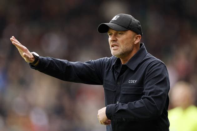 NIJMEGEN - NEC Nijmegen coach Dick Schreuder during the Dutch Eredivisie match between NEC Nijmegen and Go Ahead Eagles at De Goffert on May 17, 2026 in Nijmegen, the Netherlands. BART STOUTJESDIJK ANP Eredivisie 2025-2026 xVIxANPxSportx xxANPxIVx 558545268 originalFilename: 558545268.jpg