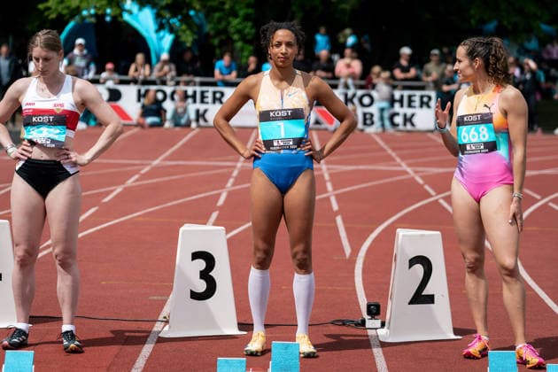 Malaika Mihambo (LG Kurpfalz, 80m Frauen, 1), GER, Leichtathletik, Athletics, Internationales KOST Laeufermeeting, Pliezhausen, 17.05.2026, GER, Leichtathletik, Athletics, Internationales KOST Laeufermeeting, Pliezhausen, 17.05.2026 Pliezhausen Copyright: xStefanxMayerx EP_SMR