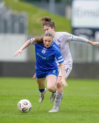 17.05.2026, Hänsch-Arena, Meppen, GER, Fußball, 2. Bundesliga, Frauen: SV Meppen vs VfL Bochum, Marleen Kropp (SV Meppen 9) DFL REGULATIONS PROHIBIT ANY USE OF PHOTOGRAPHS AS IMAGE SEQUENCES AND OR QUASI-VIDEO. Meppen Niedersachsen Deutschland Hänsch-Arena