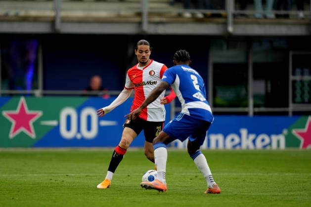 Eredivisie: PEC Zwolle v Feyenoord Rotterdam Zwolle - Anis Hadj Moussa of Feyenoord during the thirty-fourth competition round of the 2025 2026 Eredivisie season. The match is set between PEC Zwolle and Feyenoord Rotterdam at Mac3Park Stadion on 17 May 2026 in Zwolle, The Netherlands. Copyright: xYannickxVerhoevenx