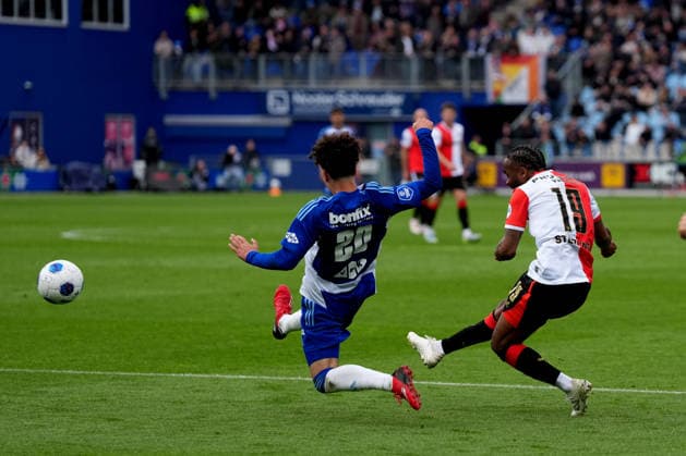 Eredivisie: PEC Zwolle v Feyenoord Rotterdam Zwolle - Raheem Sterling of Feyenoord during the thirty-fourth competition round of the 2025 2026 Eredivisie season. The match is set between PEC Zwolle and Feyenoord Rotterdam at Mac3Park Stadion on 17 May 2026 in Zwolle, The Netherlands. Copyright: xYannickxVerhoevenx