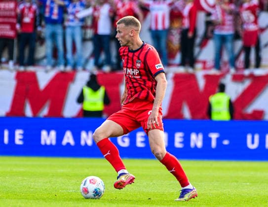 GER, 1. FBL, 1. FC Heidenheim vs 1. FSV Mainz 05 16.05.2026, Voith-Arena, Heidenheim, GER, 1. FBL, 1. FC Heidenheim vs 1. FSV Mainz 05, im Bild Adrian Beck (Heidenheim, 21) *** GER, 1 FBL, 1 FC Heidenheim vs 1 FSV Mainz 05 16 05 2026, Voith Arena, Heidenheim, GER, 1 FBL, 1 FC Heidenheim vs 1 FSV Mainz 05, in the picture Adrian Beck Heidenheim, 21 nordphotoxGmbHx xHafner nph00200