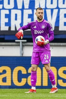 HEERENVEEN , 17-05-2026 , Abe Lenstra Stadium , season 2025 2026 , Dutch Eredivisie football , match between SC Heerenveen - Ajax , picture shows Ajax goalkeeper Maarten Paes Heerenveen - Ajax  x203759486x Copyright: