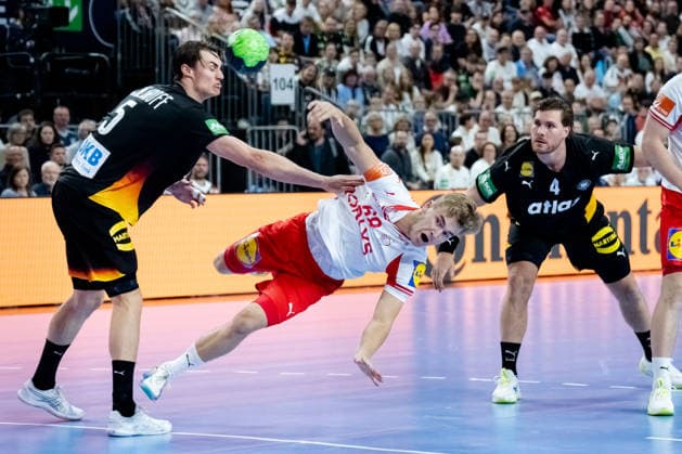 Dortmund 17.05.2026, Handball, Herren, Länderspiel, Deutschland Dänemark Victor Amnitzboll Norlyk (Dänemark, 68) beim Torwurf