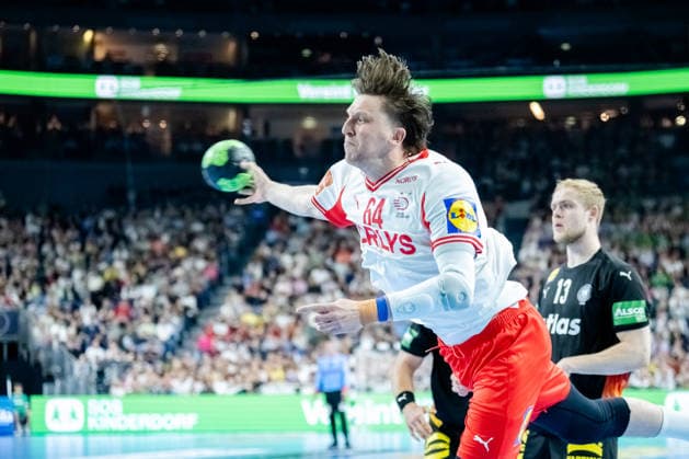 Dortmund 17.05.2026, Handball, Herren, Länderspiel, Deutschland Dänemark Lasse Kjaer Moller (Dänemark, 64) beim Torwurf
