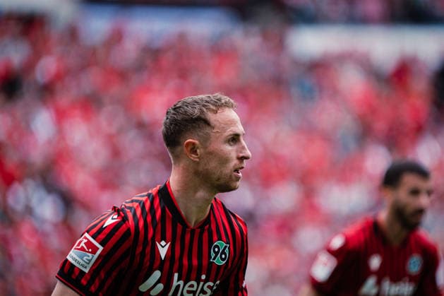 2. Bundesliga: Hannover 96 vs. 1. FC Nürnberg, 17.05.2026 Maurice Neubauer (Hannover 96, 33); Fußball, 2. Bundesliga, 34. Spieltag: Hannover 96 vs. 1. FC Nürnberg am 17.05.2026 in der Heinz von Heiden Arena, Hannover DFL REGULATIONS PROHIBIT ANY USE OF PHOTOGRAPHS AS IMAGE SEQUENCES AND OR QUASI-VIDEO.