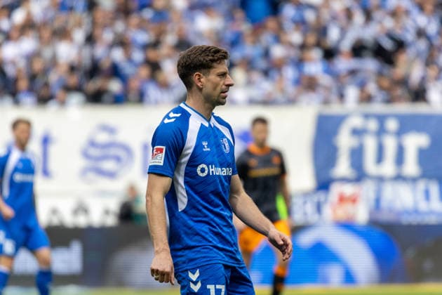 Deutschland: 2.Bundesliga, 34. Spieltag, Saison 2025 2026, 1.FC Magdeburg vs 1. FC Kaiserslautern Avnet Arena (Magdeburg) : Nollenberger Alexander (1. FC Magdeburg, 17)