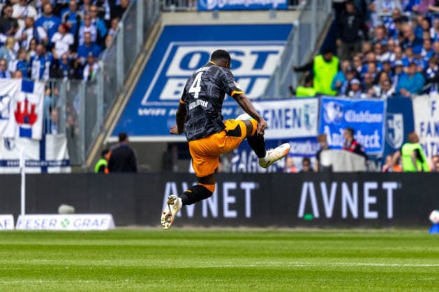 Deutschland: 2.Bundesliga, 34. Spieltag, Saison 2025 2026, 1.FC Magdeburg vs 1. FC Kaiserslautern Avnet Arena (Magdeburg) : Gyamfi Maxwell (1. FC Kaiserslautern, 4)