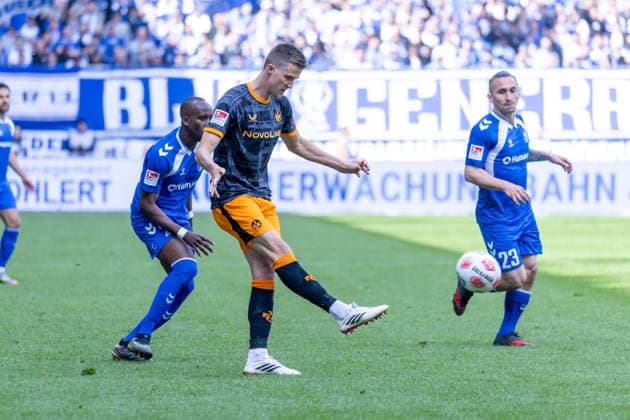 Deutschland: 2.Bundesliga, 34. Spieltag, Saison 2025 2026, 1.FC Magdeburg vs 1. FC Kaiserslautern Avnet Arena (Magdeburg) : Kunze Fabian (1. FC Kaiserslautern, 6)