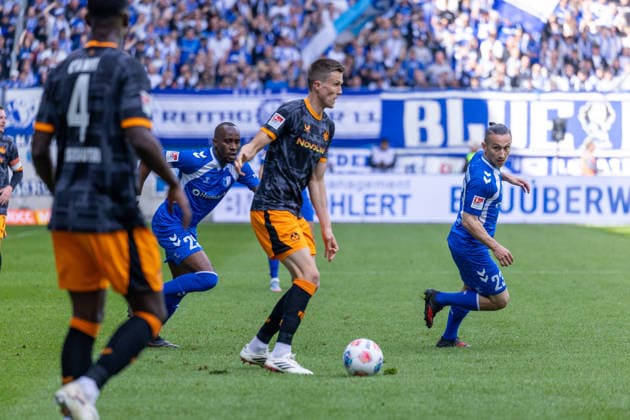 Deutschland: 2.Bundesliga, 34. Spieltag, Saison 2025 2026, 1.FC Magdeburg vs 1. FC Kaiserslautern Avnet Arena (Magdeburg) : Kunze Fabian (1. FC Kaiserslautern, 6)
