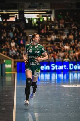 Szene mit Luisa Scherer (24; Frisch auf Göppingen Frauen) in der EWS Arena Szene mit Luisa Scherer (24; Frisch auf Göppingen Frauen)