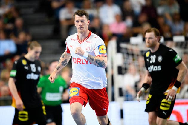 Koeln: Handball Laenderspiel - Deutschland - Daenemark Daenemarks Emil Jakobsen Koeln Lanxess Arena Deutschland
