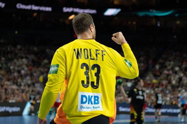Mens Handball international match, Länderspiel, Nationalmannschaft Germany - Denmark. May 17, 2026 Andreas Wolff (Germany Deutschland, 33), ; Mens Handball International Match, Germany - Denmark. May 17, 2026 Copyright: xBEAUTIFULxSPORTS Erlhofx