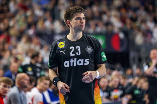 17.05.2026, xkwix, Handball, Länderspiel, Deutschland - Dänemark , Lanxess-Arena in Köln: Renars Uscins (Germany 23) Photo: xKamilxWilkowskixPressefotoKochx Nordrhein-Westfalen Deutschland