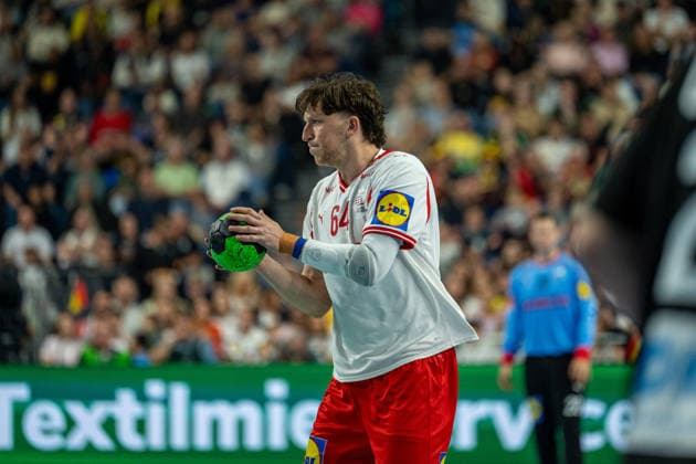 Mens Handball international match, Länderspiel, Nationalmannschaft Germany - Denmark. May 17, 2026 Lasse Moller (Denmark, 64), ; Mens Handball International Match, Germany - Denmark. May 17, 2026 Copyright: xBEAUTIFULxSPORTS Erlhofx