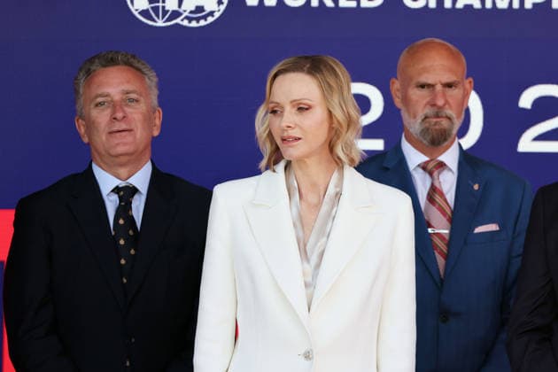 Charlene, Prinzessin von Monaco auf dem Podium zum FE Rennen 2, FIA Formel E Weltmeisterschaft Saison 12, Monaco E- Prix, MonteCarlo, MC, 17.05.2026, FE
