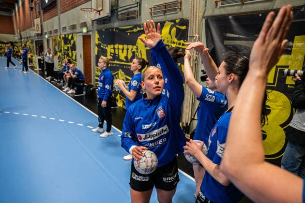 HSG Blomberg-Lippe (GER) vs. Borussia Dortmund (GER) Handball, 1. Handball Bundesliga Frauen, Finale, Spiel 1, 17.5.2026, Saision 2025 2026, Dortmund Judith Tietjen (HSG Blomberg-Lippe, 22) beim Aufwearmen Dortmund Sporthalle Wellinghofen Deutschland