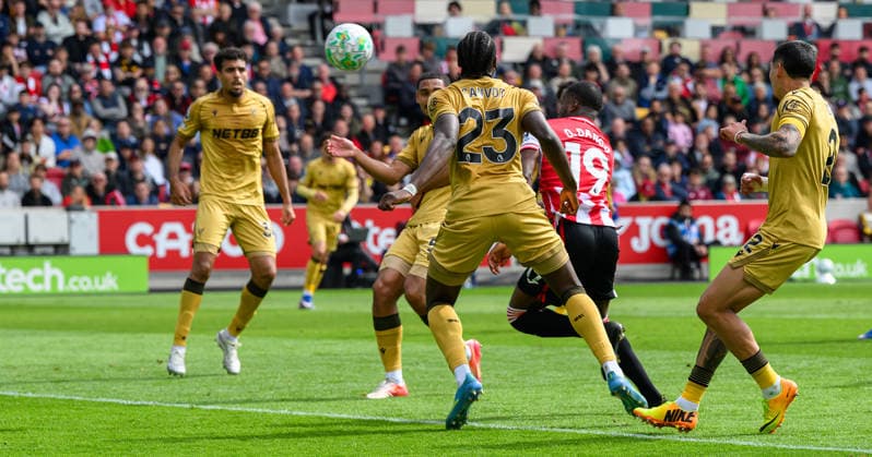 Brentford v Crystal Palace Premier League Dango Ouattara of Brentford scores his first goal against Crystal Palace during the Premier League match at the Gtech Community Stadium, Brentford 17 05 2026 UK Newspapers OUT Copyright: xGraemexWilcocksonx FIL-23446-0057