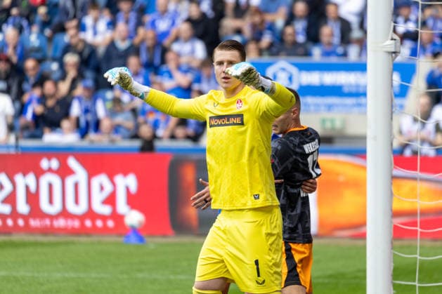 Deutschland: 2.Bundesliga, 34. Spieltag, Saison 2025 2026, 1.FC Magdeburg vs 1. FC Kaiserslautern Avnet Arena (Magdeburg) : Krahl Julian (1. FC Kaiserslautern, 1)