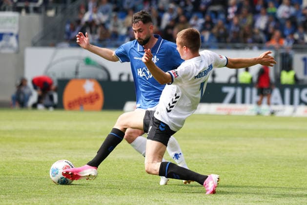 2026.05.17 xjfx 2.Bundesliga SV Darmstadt 98 - SC Paderborn v.l., Marco Richter (SV Darmstadt 98), Filip Bilbija (SC Paderborn), zweikampf, action, aktion, battles for the Ball (DFL DFB REGULATIONS PROHIBIT ANY USE OF PHOTOGRAPHS as IMAGE SEQUENCES and or QUASI-VIDEO)