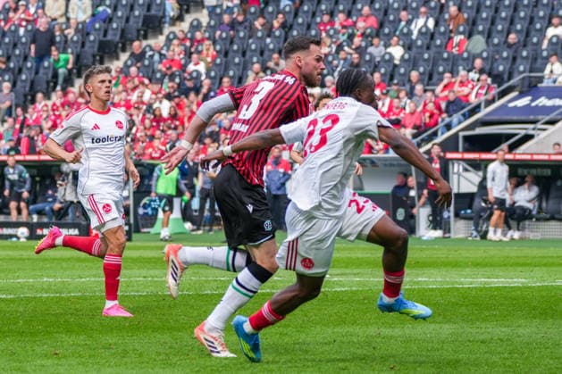 Deutschland: Fussball 2. Bundesliga, Saison 2025 26, 34. Spieltag, Hannover 96 vs 1. FC Nürnberg, 17.05.2026, Heinz von Heiden Arena (Hannover, Niedersachsen) Torschuss zum 2:2 durch Mohamed Ali Zoma (1. FC Nürnberg, 23)