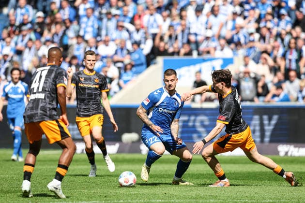 Mateusz Zukowski (1. FC Magdeburg,22) - 2. Fußball Bundesliga Saison 2025-2026 1. FC Magdeburg vs. 1. FC Kaiserslautern in der Avnet Arena in Magdeburg - Aktion,Fußball,Mann,Männer,Deutschland,17.05.2026